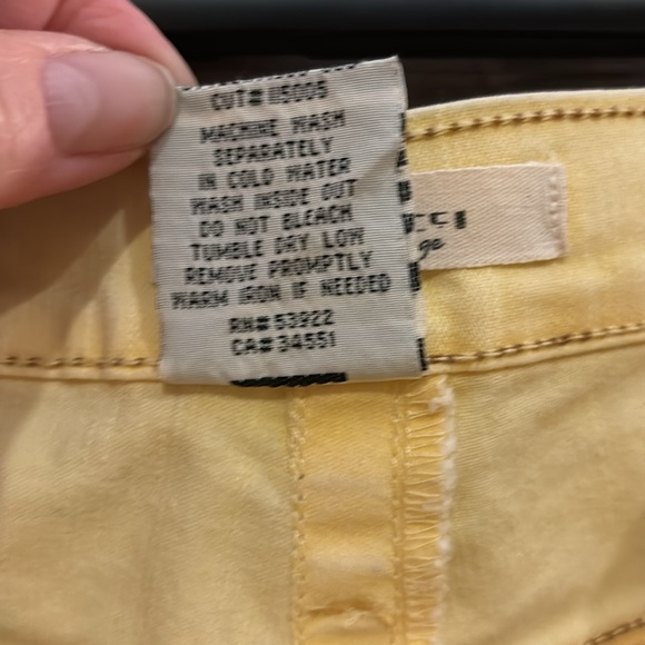 Z. Cavaricci Authentic Vintage Sz 10 (34x28) pale yellow Hand Crafted Denim Jean - Picture 4 of 8